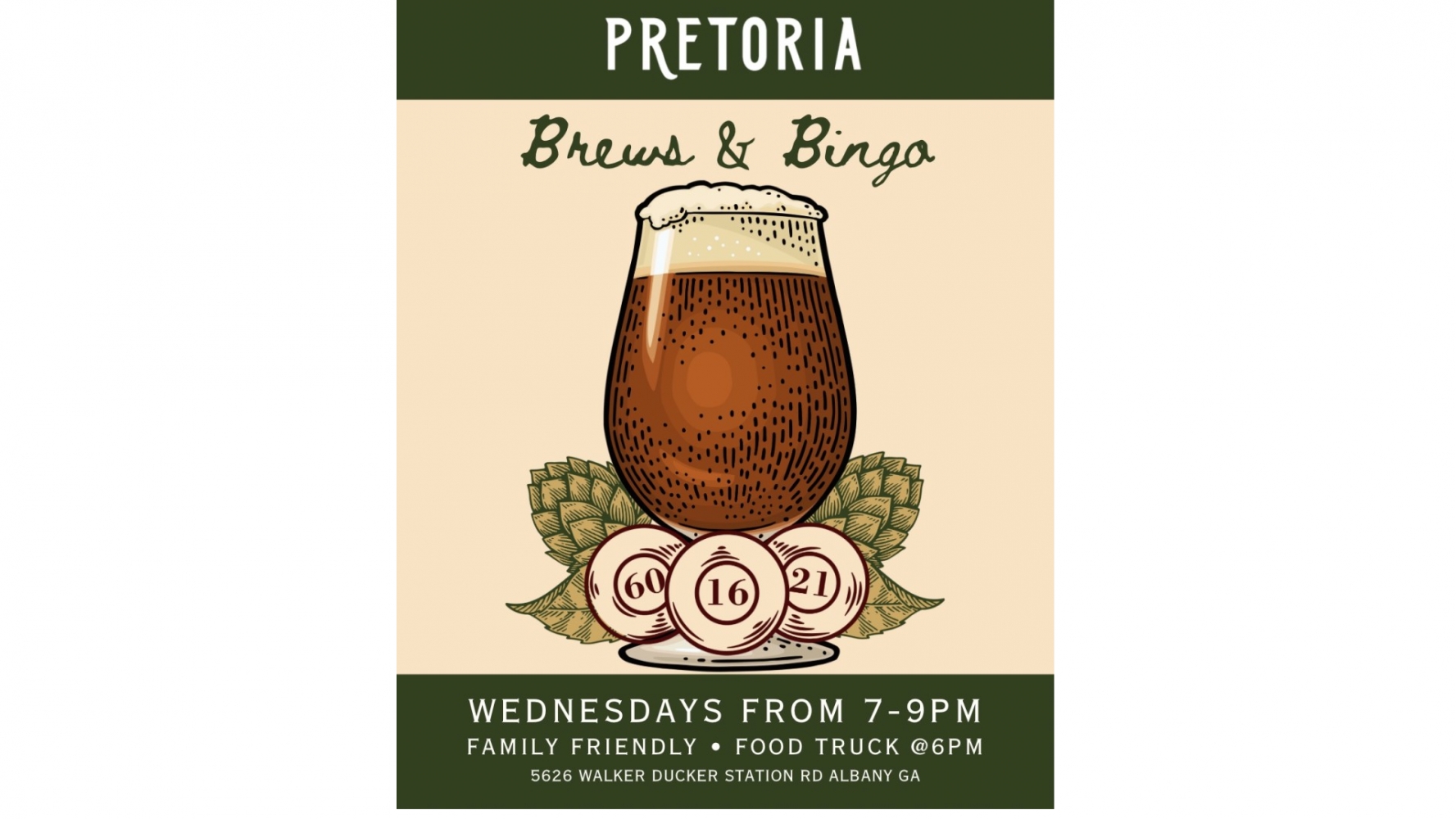 Wednesday Brews & Bingo