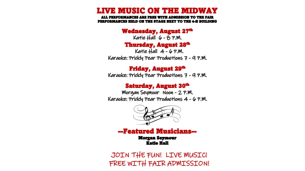 Live Music on the Midway at Beaverhead County Fair