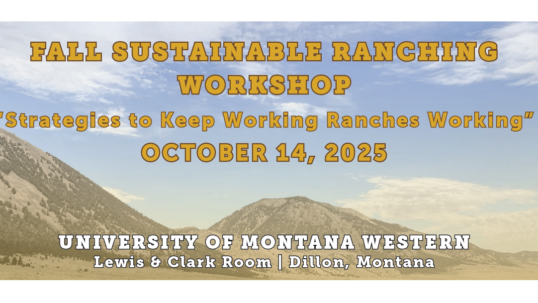 FALL SUSTAINABLE RANCHING WORKSHOP