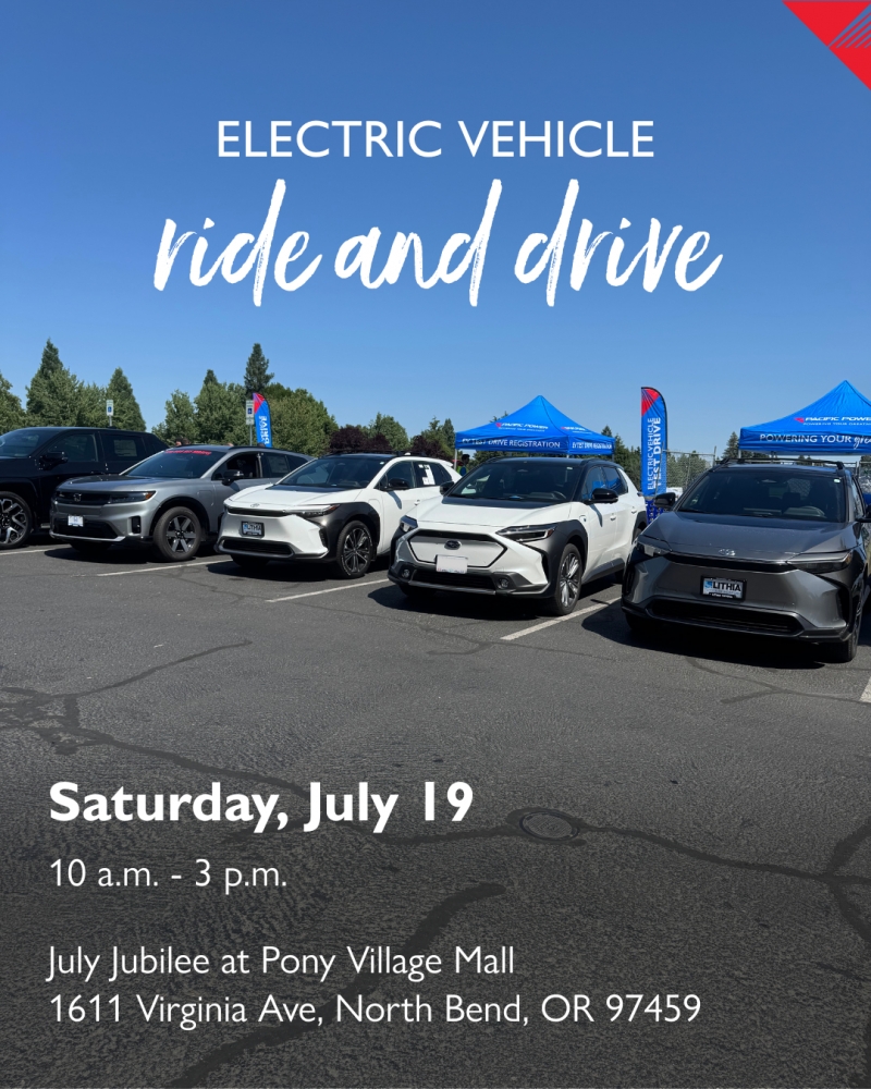 Pacific Power EV Ride & Drive at July Jubilee