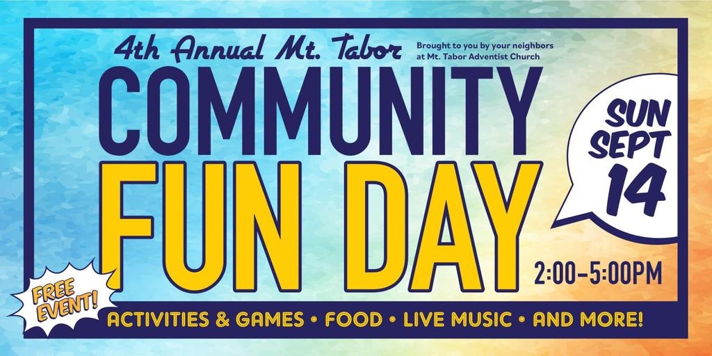 4th Annual Mt. Tabor Community Fun Day