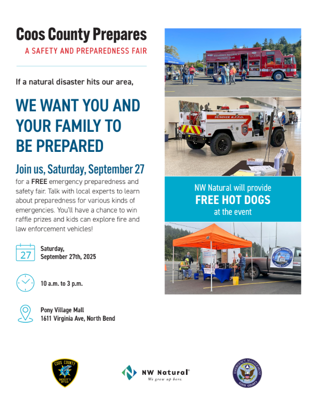 Coos County Prepares - A SAFETY AND PREPAREDNESS FAIR