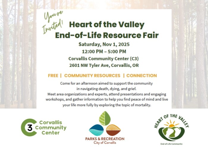 Heart of the Valley End of Life Resource Fair
