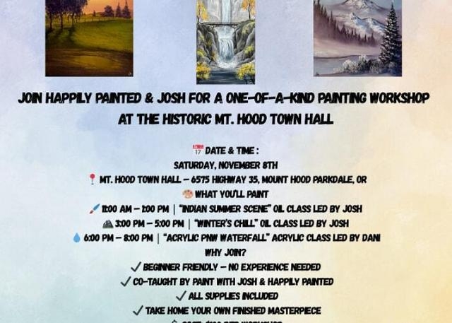 Paint With Josh and Happily Painted Oil Painting Workshop