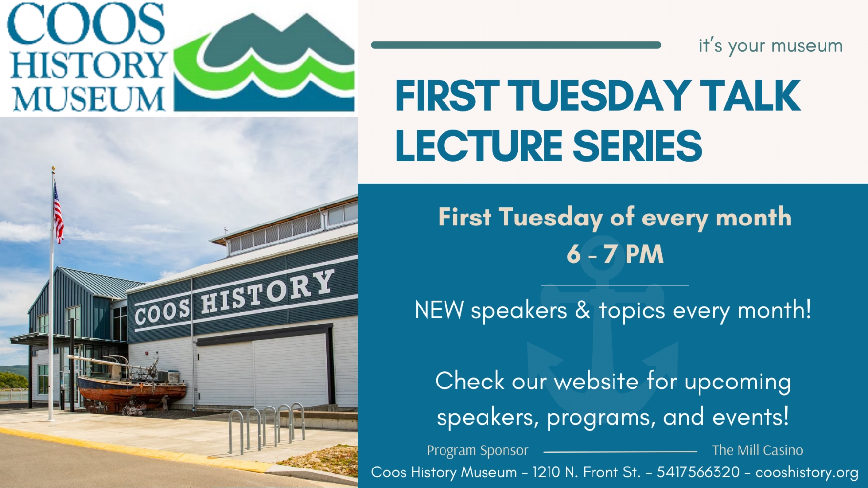 First Tuesday Talk Lectures Series