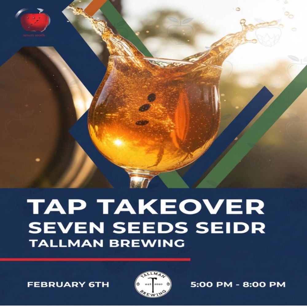 Tallman Brewing Tap Takeover - Bull Run and Seven Seeds Seidr