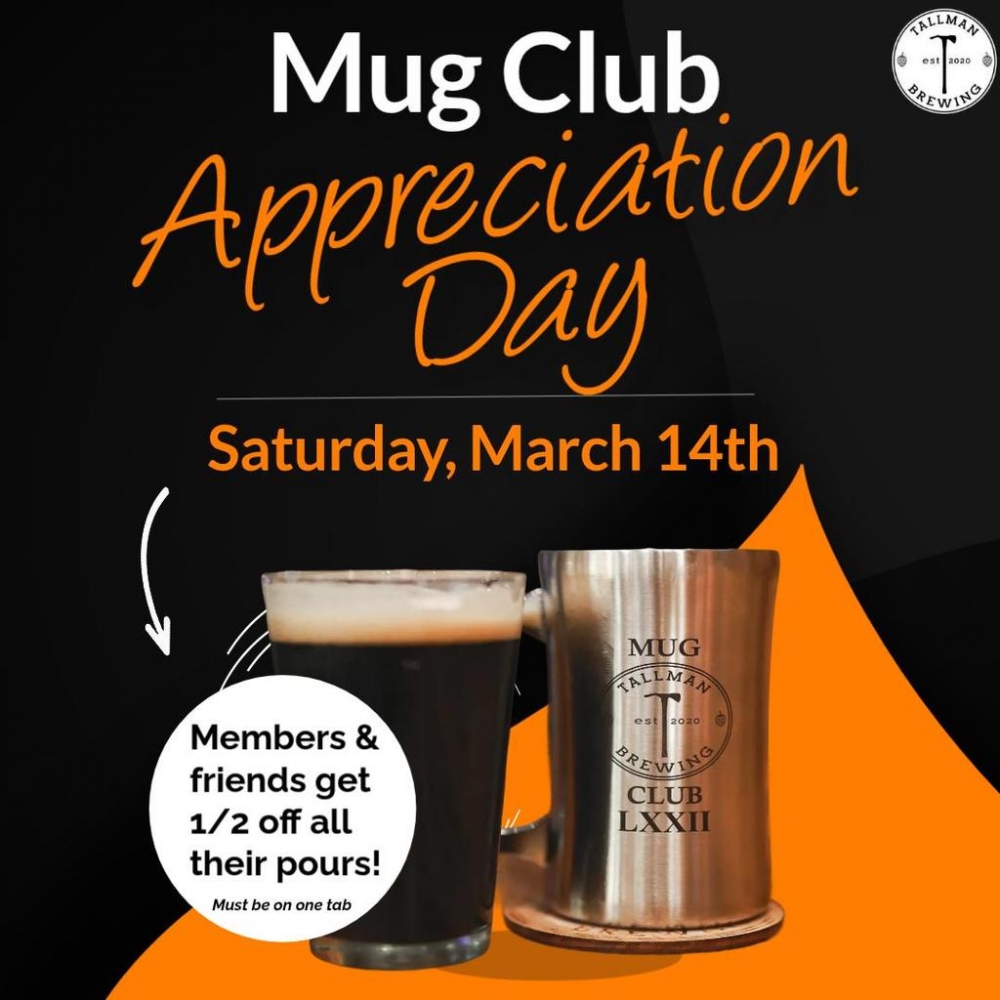 Mug Club Appreciation Day at Tallman Brewing