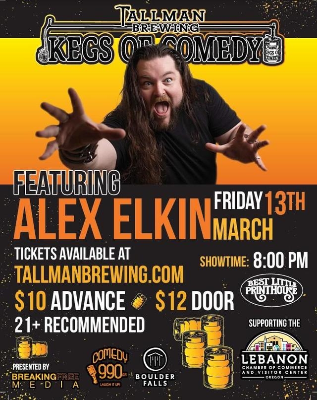 Kegs of Comedy Featuring Alex Elkin