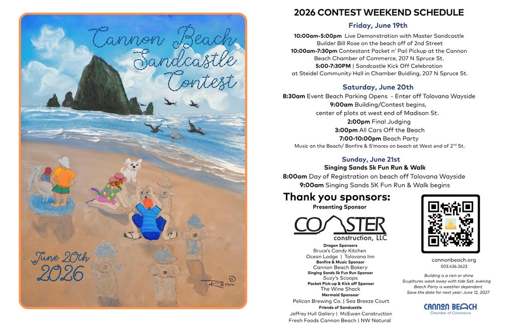 62nd Cannon Beach Sandcastle Contest Kick Off Celebration