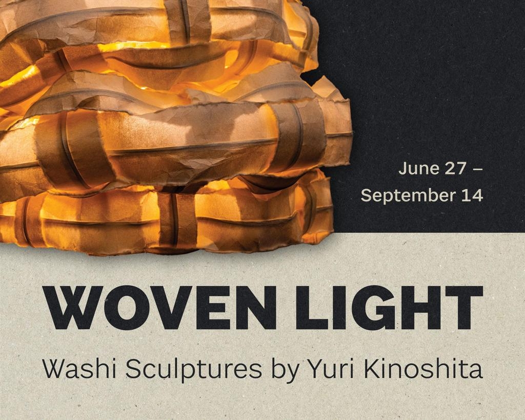 Woven LightWashi Sculptures by Yuri Kinoshita