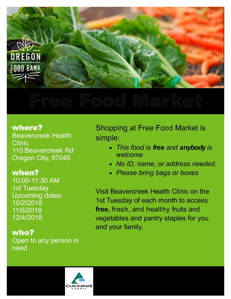 Oregon Food Bank – Free Food Market