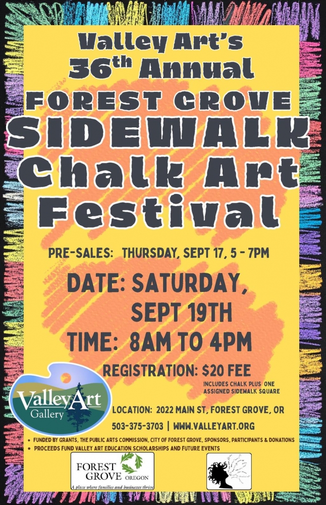 Valley Art's Annual Sidewalk Chalk Art Festival