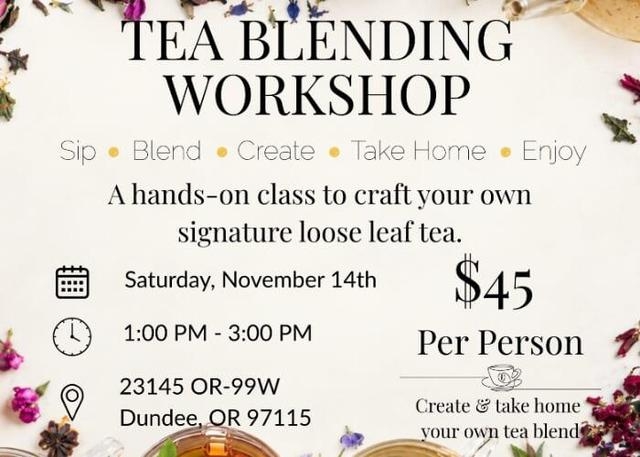 Tea Blending Class