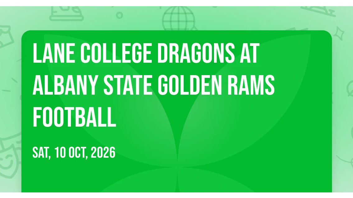 Lane College Dragons at Albany State Golden Rams Football
