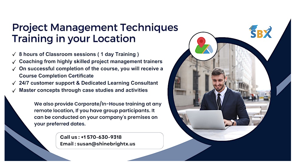 Project Management Techniques Training Course in Bozeman, MT