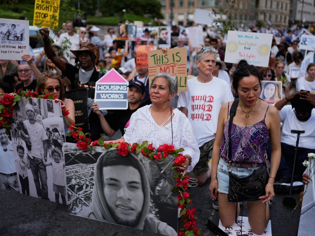 ‘Good Trouble Lives On’ protests across US against Trump policies