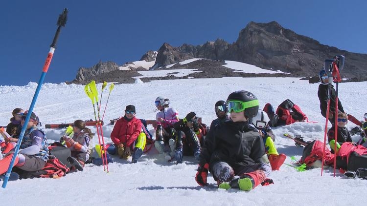 Mount Hood offers North America's only summer skiing on Palmer Snowfield