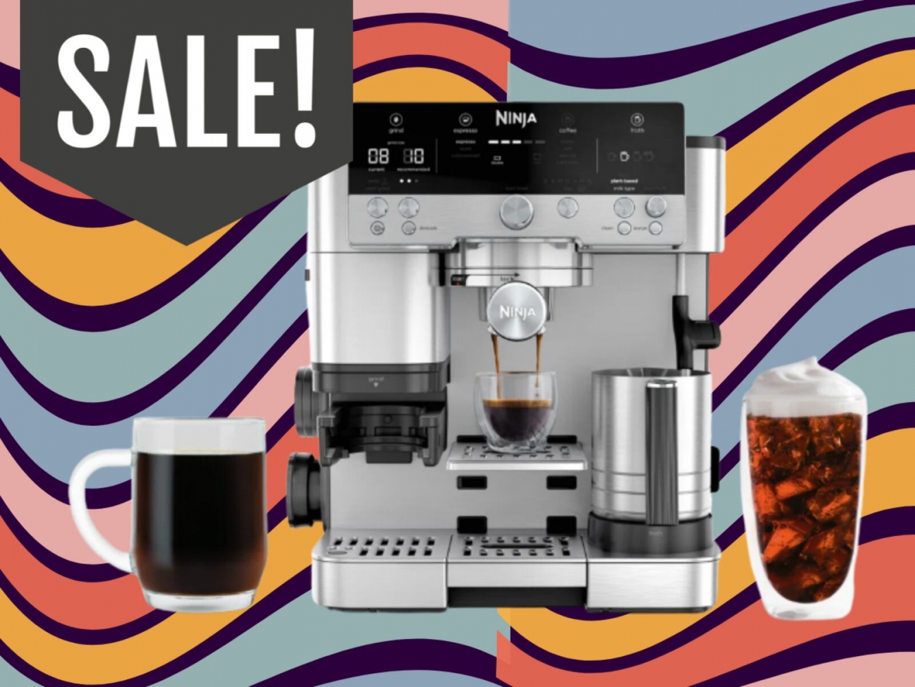 Wayfair has the Ninja Luxe Café espresso machine for under $200; but only through today
