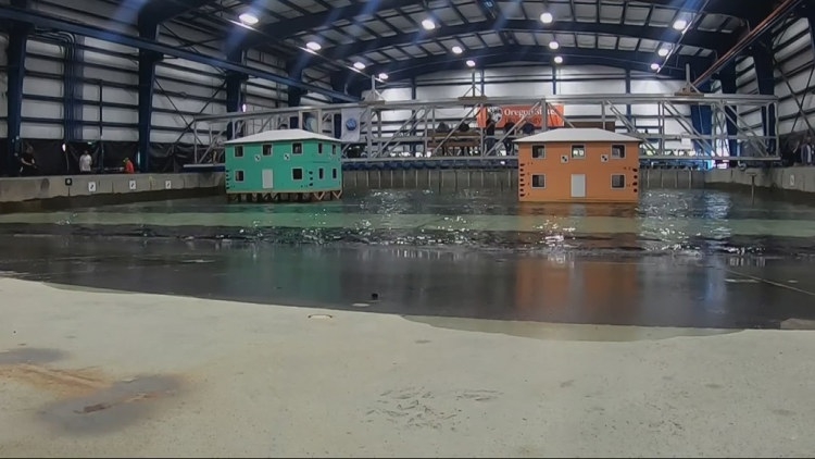 Oregon State University's wave lab puts home durability to the test