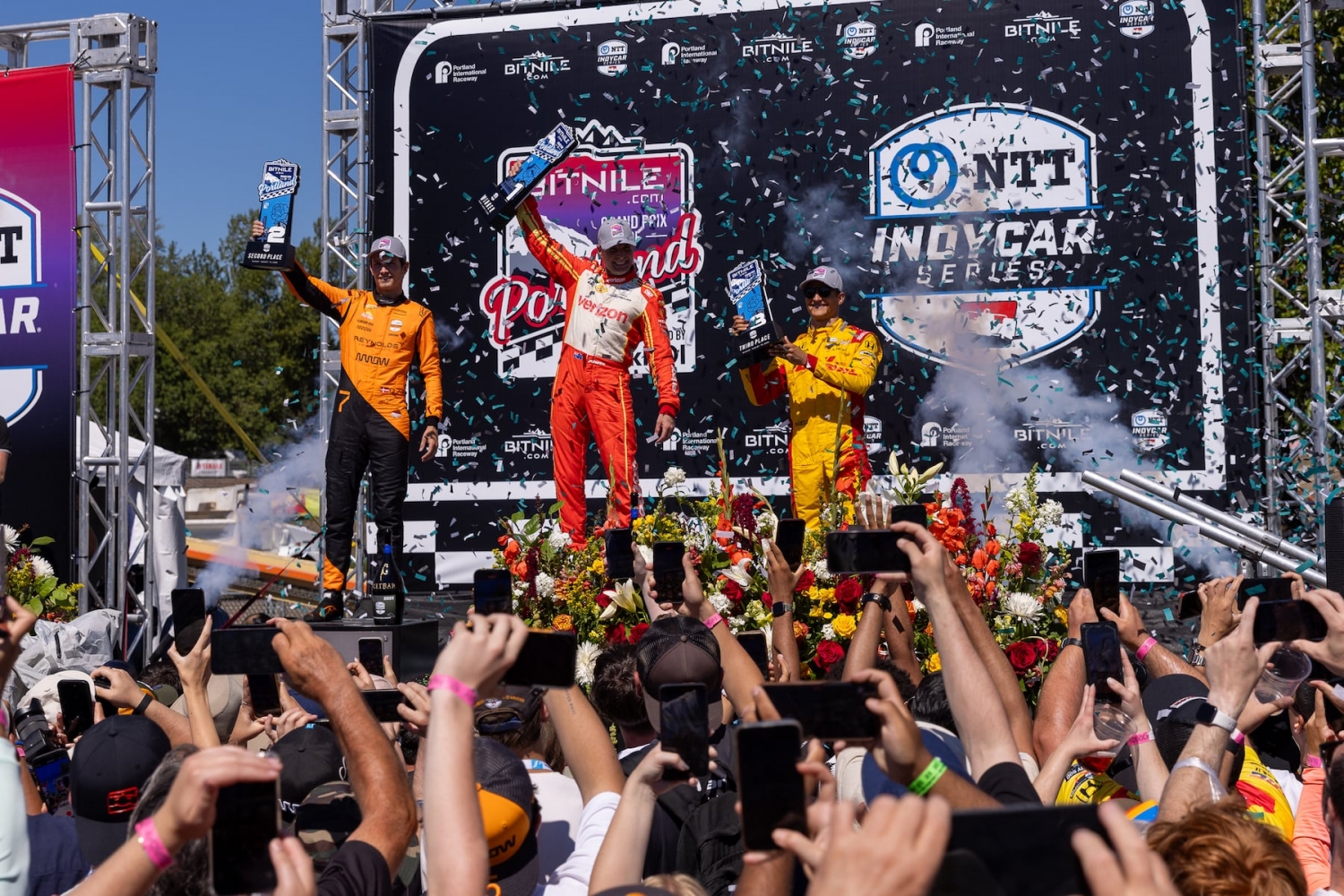Heat doesn’t deter race fans as Will Power, Alex Palou put on a show in Portland IndyCar