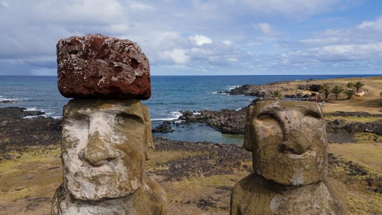 Easter Island's famous moai statues face growing threat from rising seas