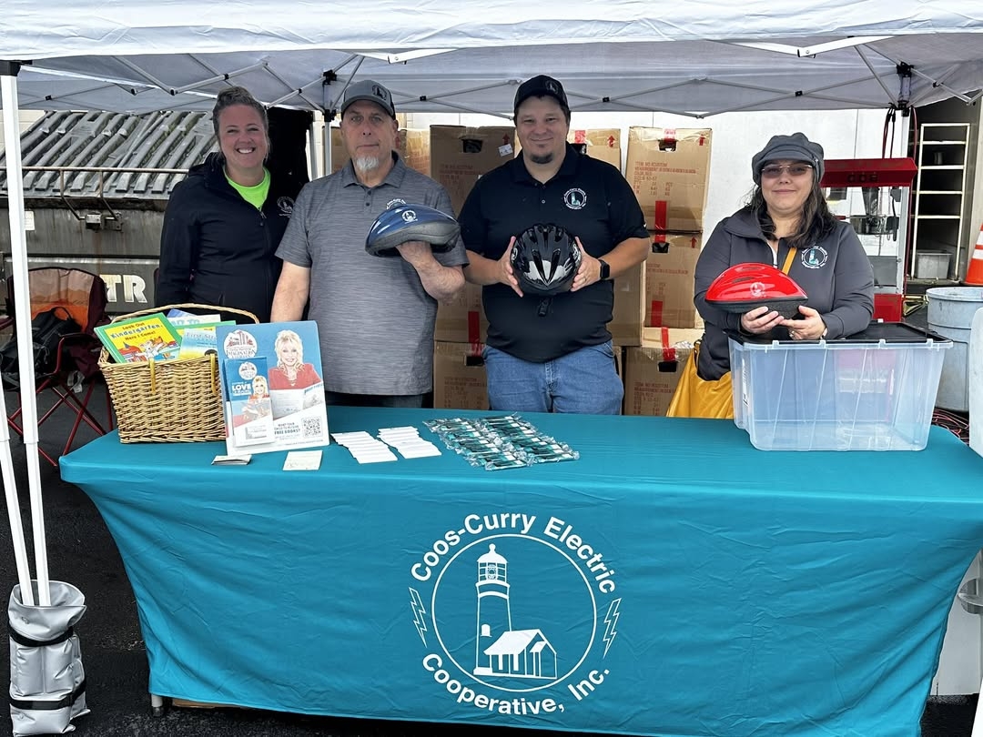 Coos-Curry Electric Cooperative, Inc.We’re at the Hometown Hero’s Event in Port Orford today!  Stop by our booth to grab...