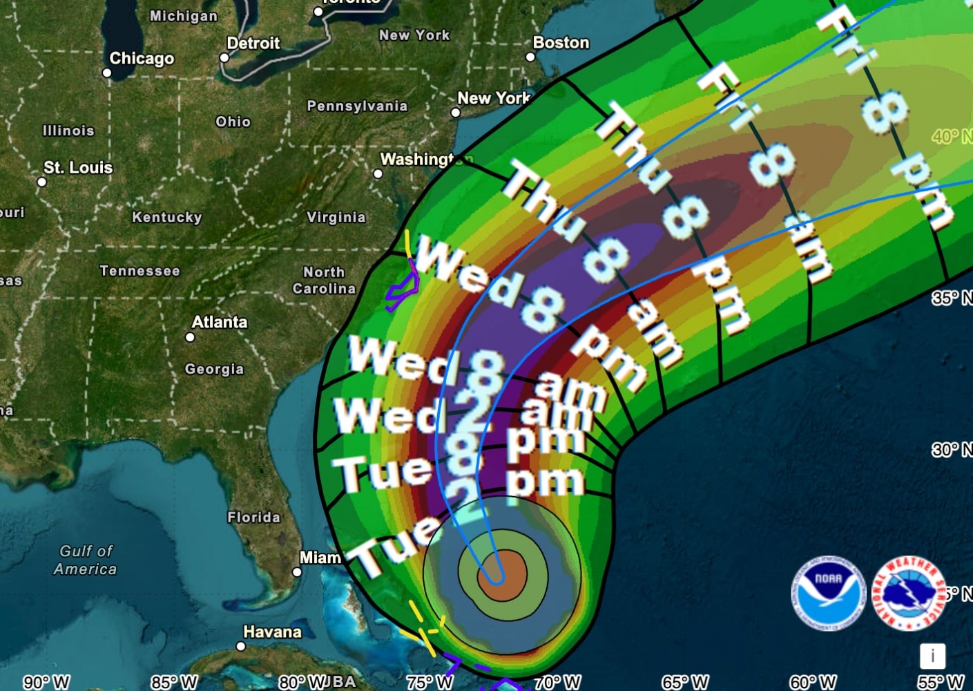 Hurricane Erin update: Forecast sees huge storm moving closer to U.S.
