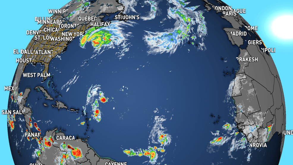 Hurricane Erin moves into cooler waters as the tropics remain active