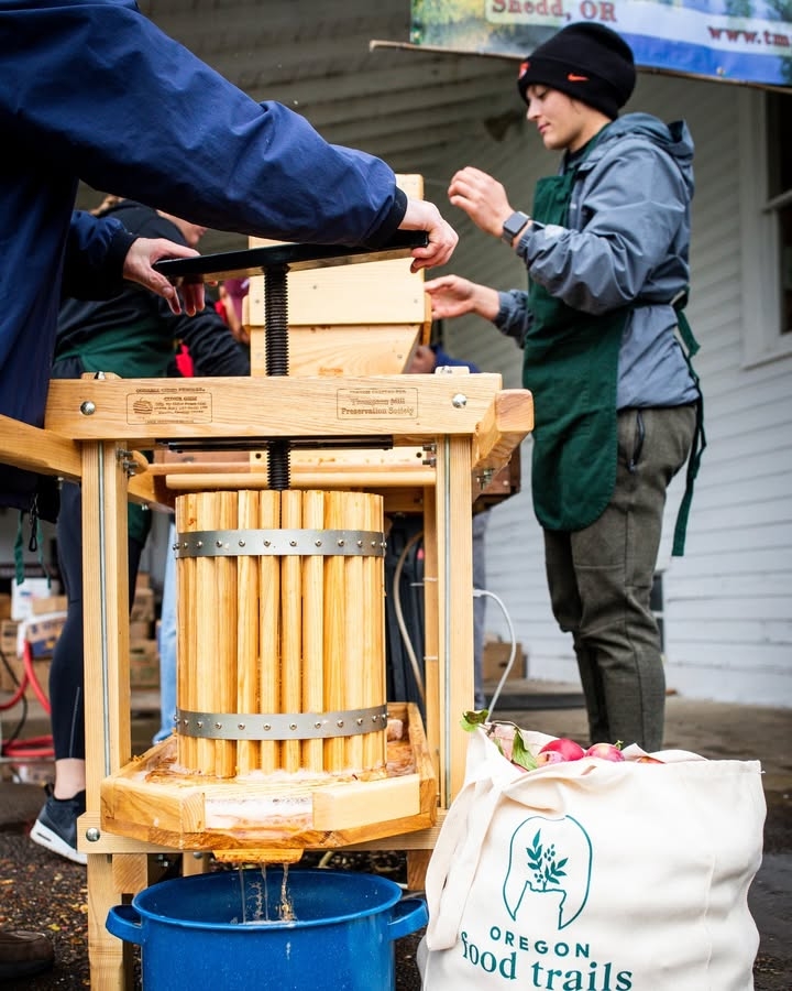 🍎 Press, Pour, and Explore 🍎  
  
Get your hands on fall fun at the historic Thompson’s Mills State Heritage Site! Join the Thompson’s Mills Preservation Society for cider pressing from 12 to 3 p.m. on August 30 (apple availability permitting — call ahead), September 20, October 11, and October 25. This free, family-friendly event lets you help grind apples, turn the press, and sample fresh cider. Come early — cider goes fast!  
  
Enjoy guided tours of Oregon’s last water-powered mill, browse seasonal gifts, and explore the scenic grounds. Pack a picnic and make a day of it!  
  
#ThompsonsMills #CiderPressing #FallInOregon #HistoricMills #FamilyFun #VisitAlbanyDiscoverYourStory #HiddenGemsOfAlbany #AlbanyOregon #MyAlbanyStory #AuthenticallyAlbany #TravelDestination #LoveAlbanyOregon #VisitAlbanyOregon #WillametteValleyVisitorsAssociation #WillametteValley #TravelOregon #AlbanyVisitorsAssociationPhotos from Albany Visitors Association's post