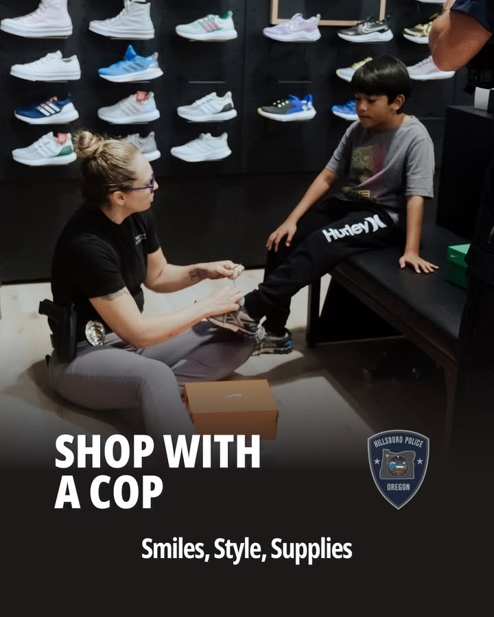 Smiles, style, and supplies. Today was about more than just back-to-school shopping.
Hillsboro Police Officers were proud to host this year’s Shop with a Cop event, helping local kids gear up for the new school year. From high-fives in the clothing aisle to thoughtful chats about favorite subjects, every moment was a reminder of why we serve.
A huge thank you to our friends at Dick’s Sporting Goods for opening your doors and your hearts to support Hillsboro families. Your generosity made this day possible.
#ShopWithACop #BackToSchool #HillsboroPDPhotos from Hillsboro Police Department's post