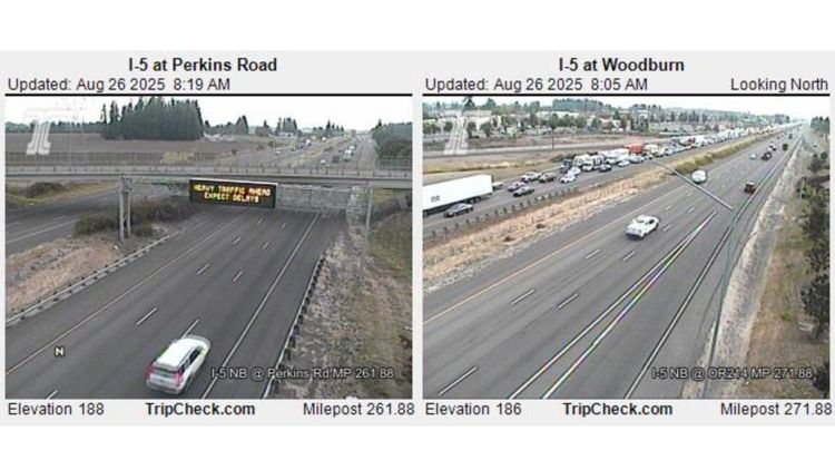 Deadly crash involving wrong-way driver partially closes Interstate 5 south of Woodburn, police say