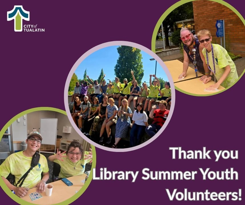 Congratulations and Thank You to our Library's Summer Youth Volunteers! You worked hard, mentored each other and made our library a fun place to be all summer!
