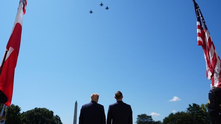 Trump assures Polish leader of a continued robust US military presence in the European nation