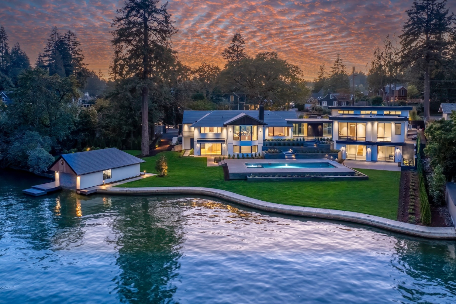 Redesigned mansion, once an Oswego Lake eyesore, sells at $9.45M