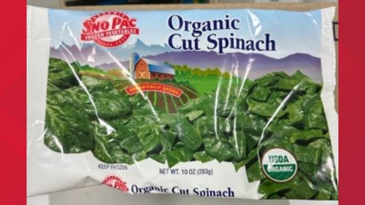 Recall: Frozen spinach sold nationwide may be contaminated with Listeria