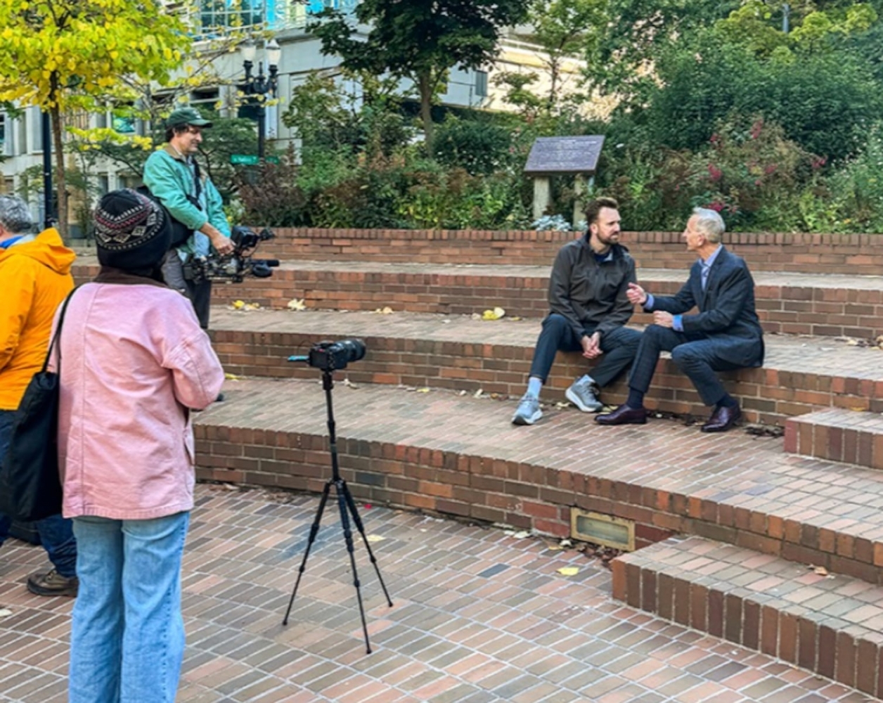Daily Show star interviews Portland mayor