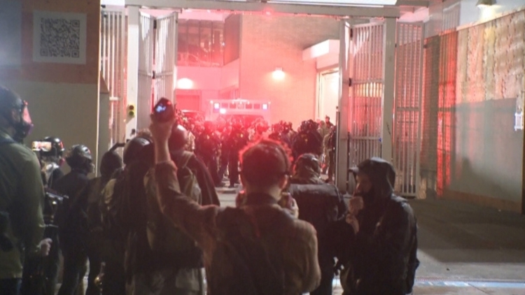 'Let them out': Federal agents delayed ambulance from leaving Portland ICE facility with injured protester