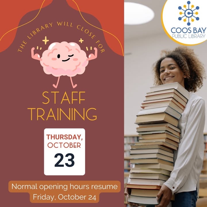 The library will be closed on Thursday, October 23 for our annual Staff Training Day. Normal opening hours will resume on Friday, October 24.