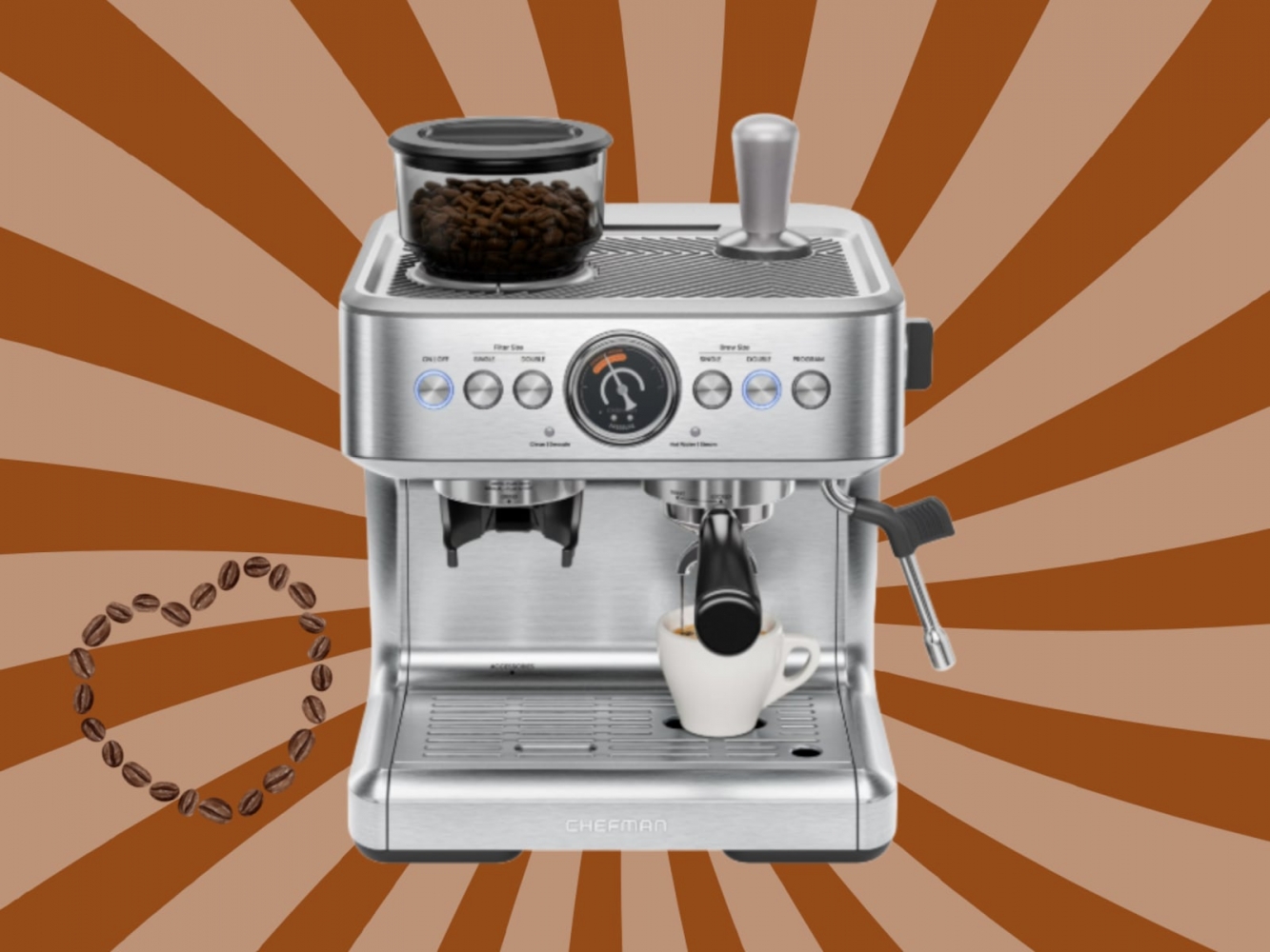 Budget espresso maker 2025: Chefman Crema Supreme at Walmart