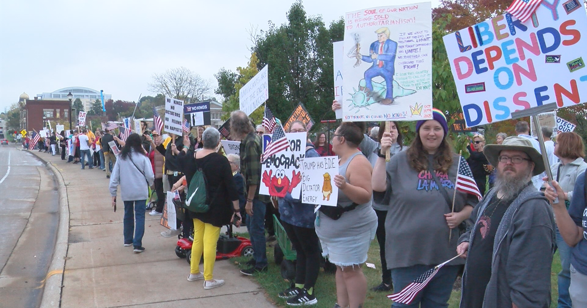 PHOTOS: 'No Kings' protests around Wisconsin