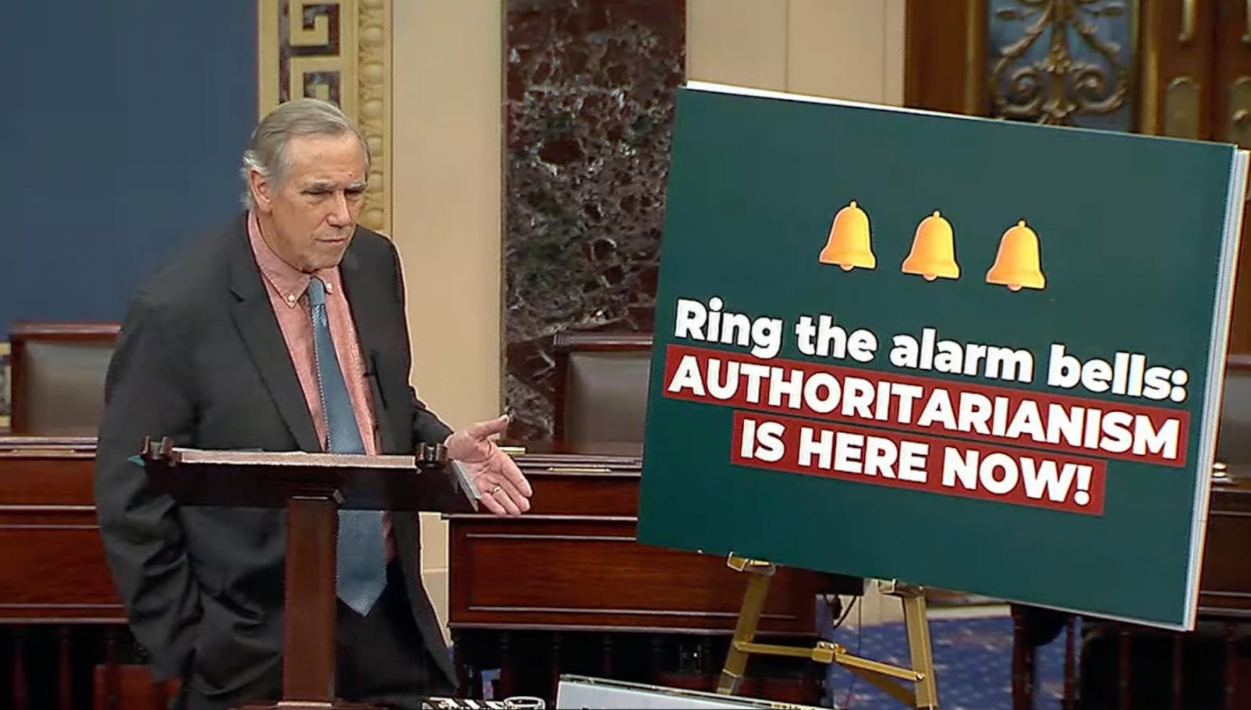 Oregon senator’s marathon overnight speech to protest Trump’s policies is still going
